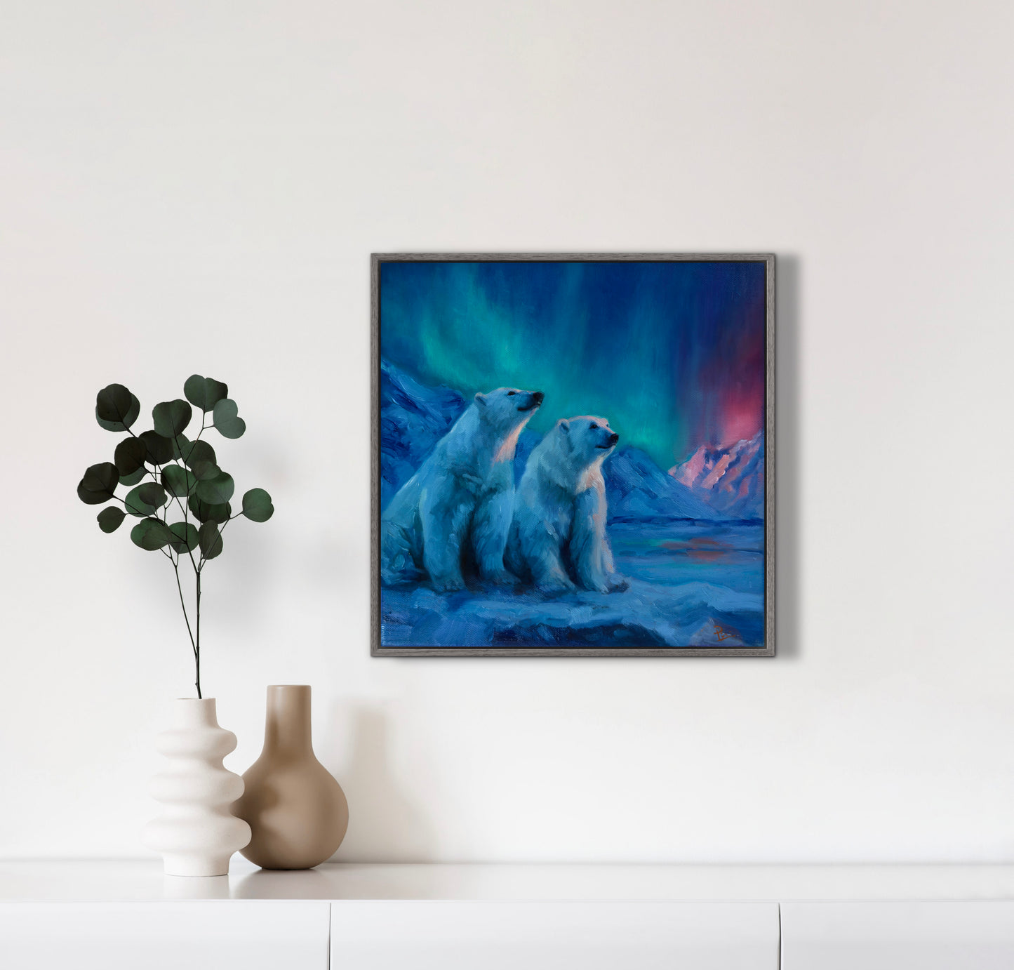 Northern Lights Original Oil Painting