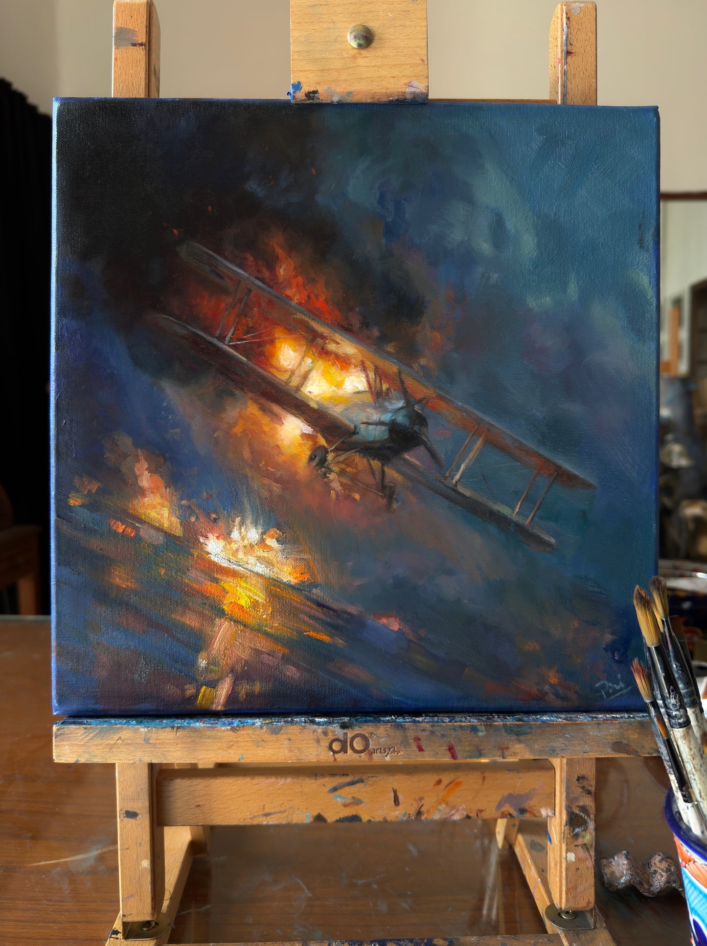 Fire Horizon Original Oil painting