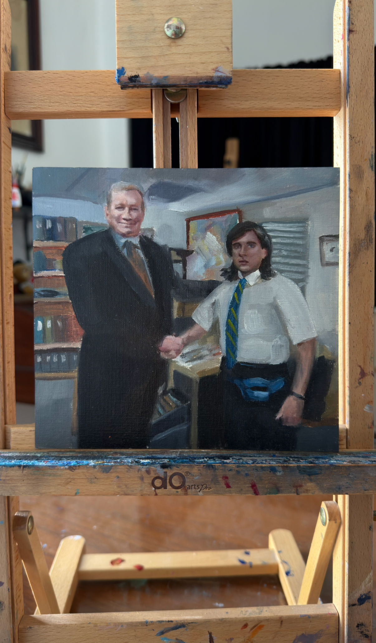 Young Michael Scott The Office Oil painting