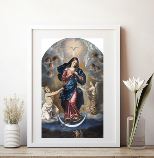 Virgin Mary Undoer of Knots Art Print