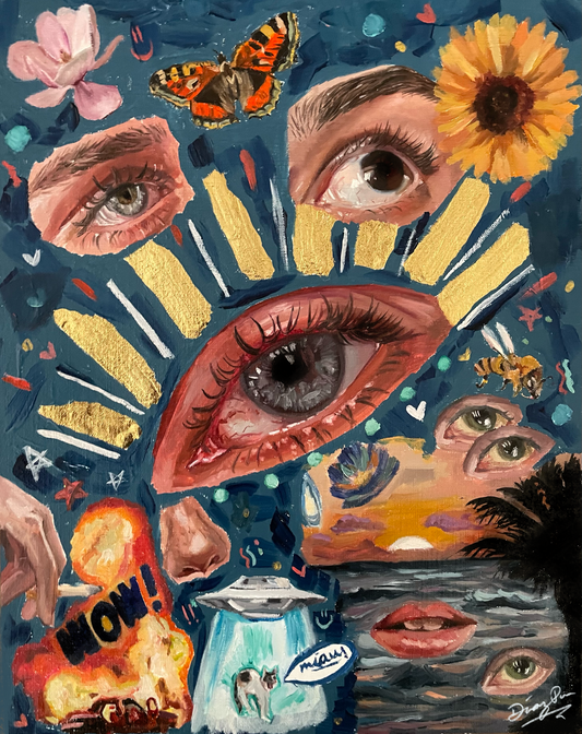Eyes Oil Painting