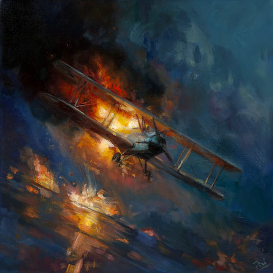 Fire Horizon Original Oil painting