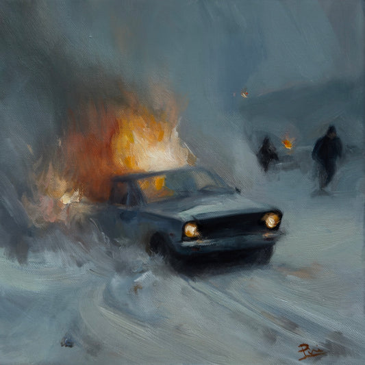 Fire and Ice Original Oil painting