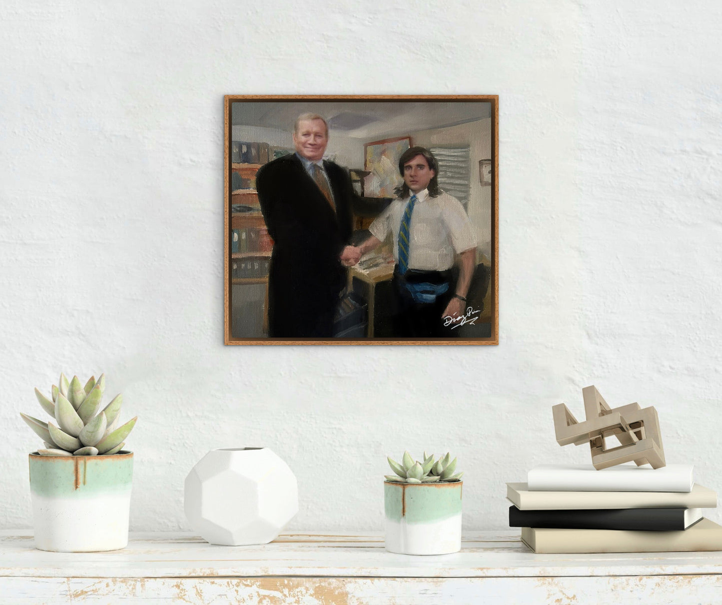 Young Michael Scott The Office Oil painting