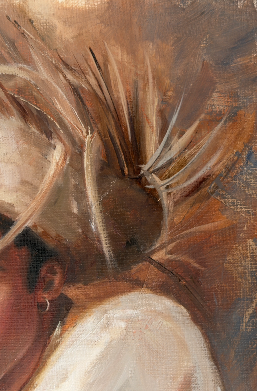 Bad Bunny Oil Painting