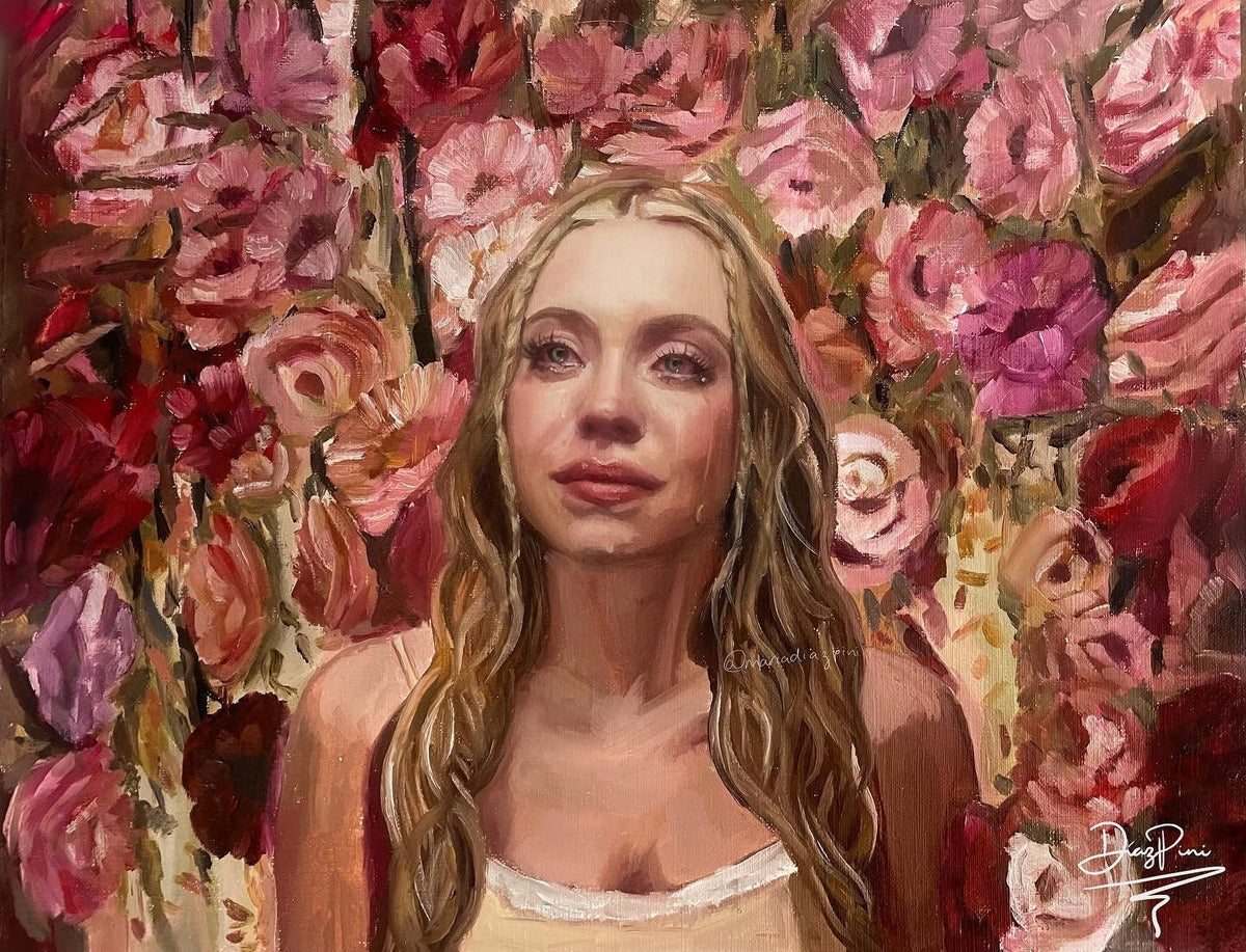 Cassie Euphoria Art Print Sydney Sweeney