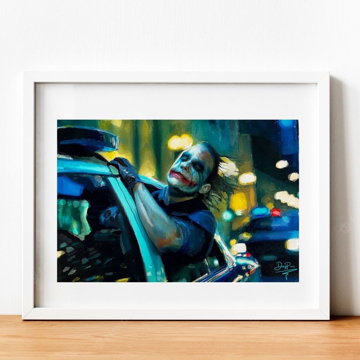 Joker The Dark Knight Heath Ledger Art Print