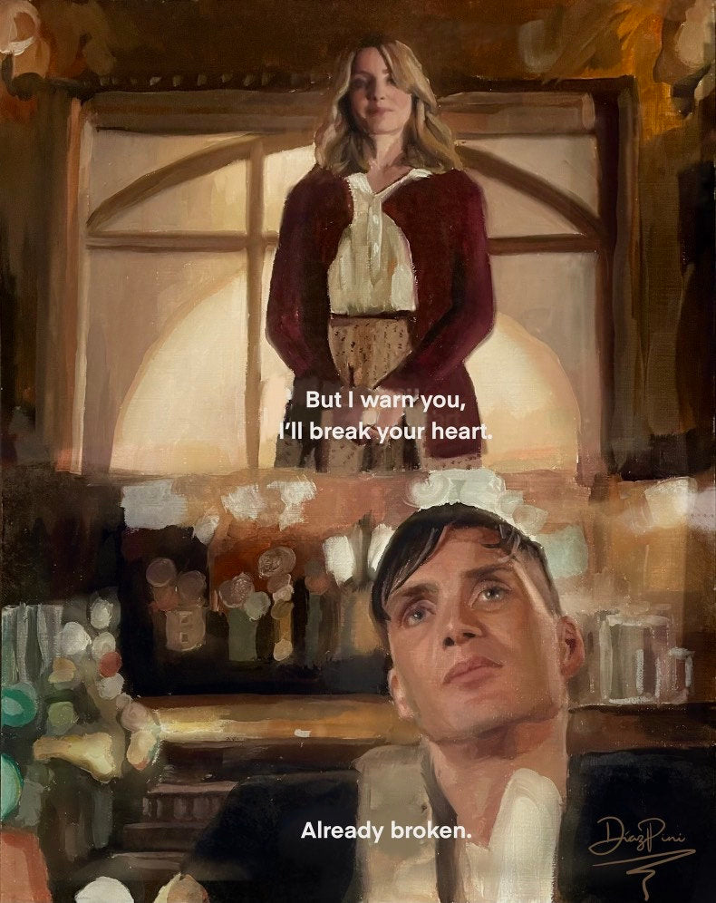 Peaky Blinders “Already Broken” Art Print from Original Oil Painting