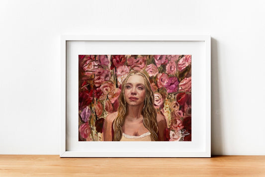 Cassie Euphoria Art Print Sydney Sweeney