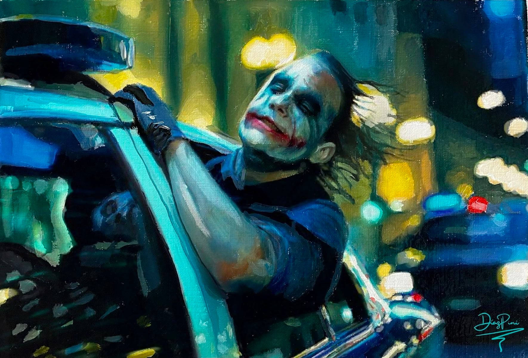 Joker The Dark Knight Heath Ledger Art Print