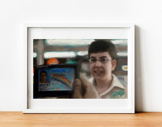 McLovin Art Print, McLovin Art, Mclovin Poster, Superbad Art, movie art, oil painting, fan art, comedy art, comedy poster, gift for him