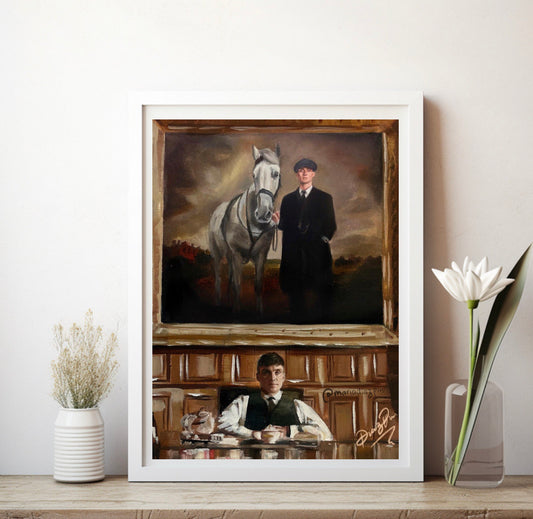 Thomas Shelby Peaky Blinders Art Print from Original Oil Painting