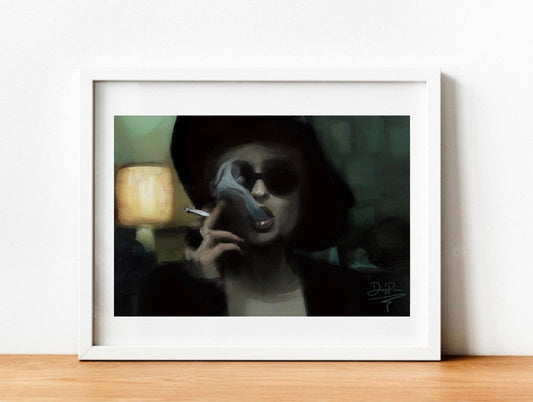 Fight Club Art Print, Marla Singer fight club, movie art, film art, movie art, movie print, oil painting, chuck palahniuk, Helena Boham