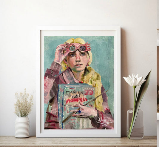 Luna Lovegood Art Print, The quibbler, Luna Lovegood Poster