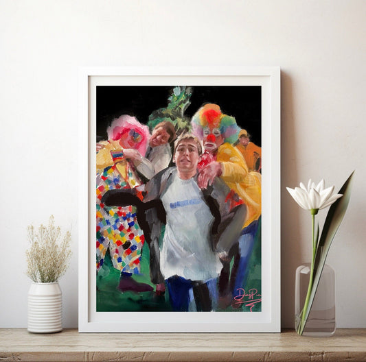 Reese Clowns Malcolm in the Middle Art Print